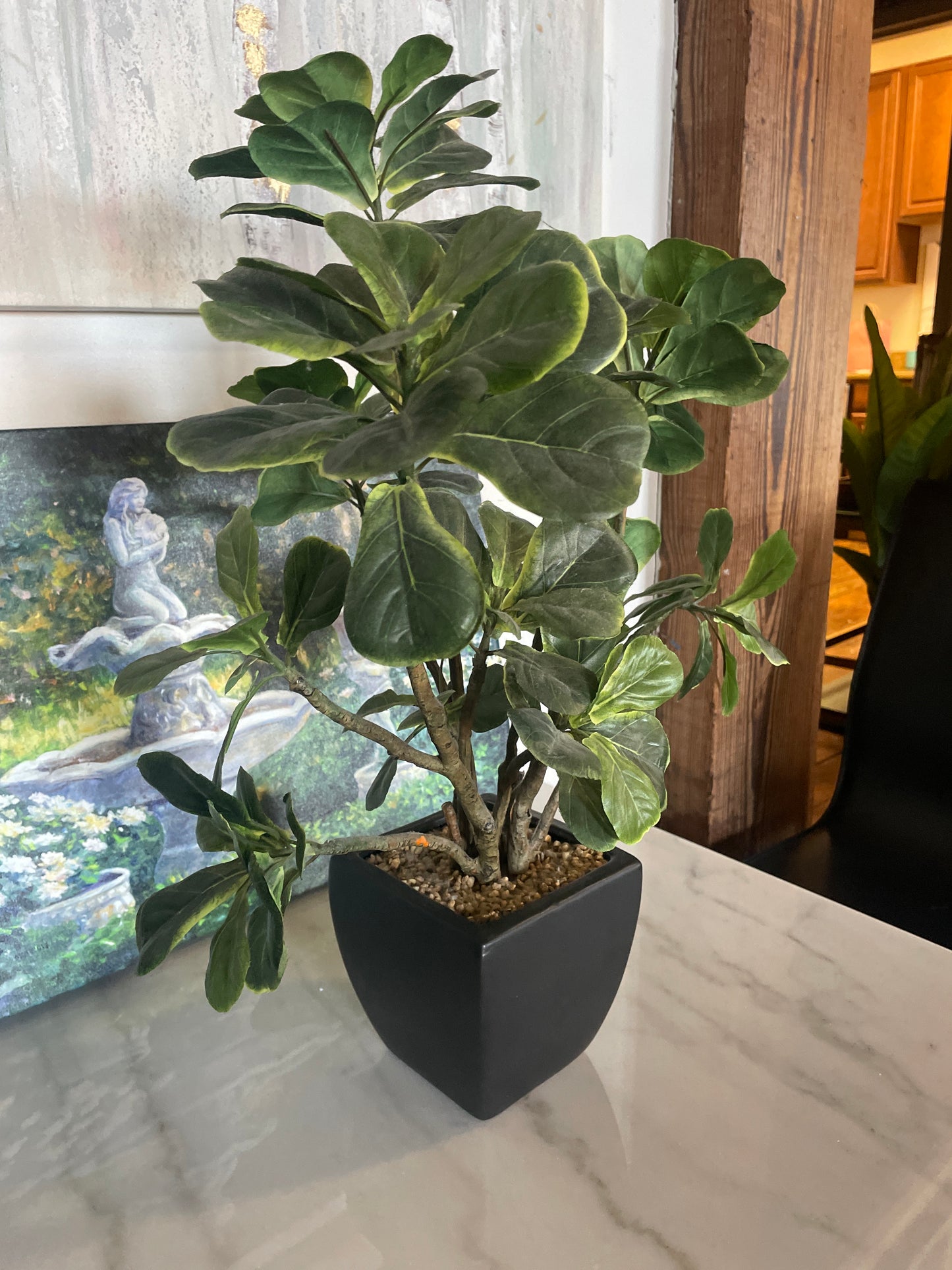 Potted faux plant 🌿