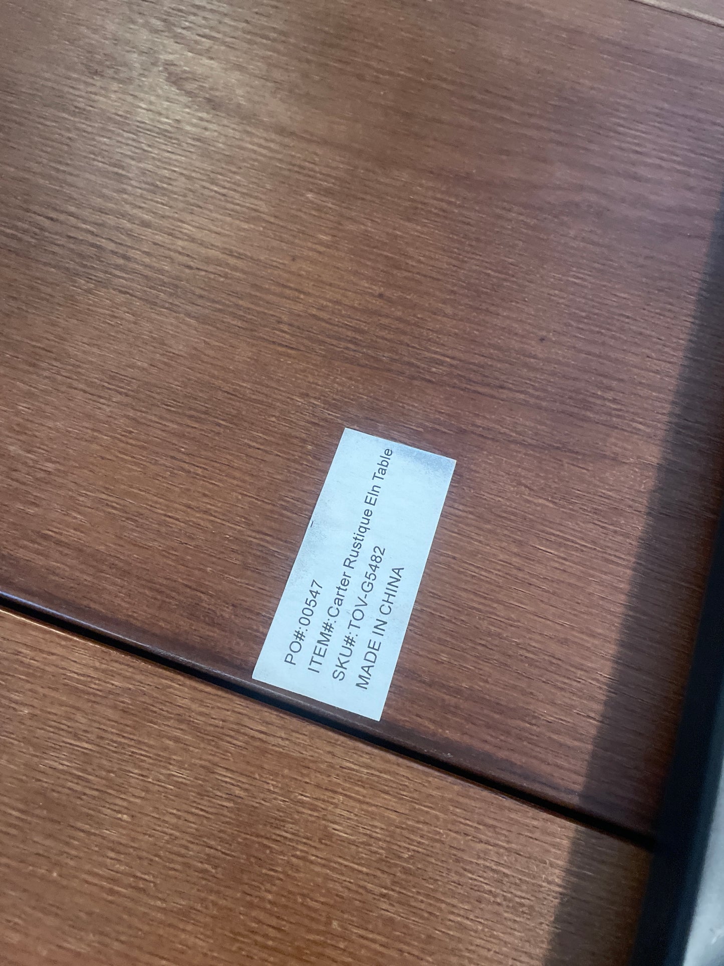 Brown live edge wood dining table w/ black metal legs 🍽️