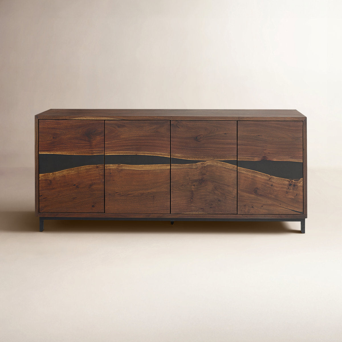 Mercana brown wood sideboard