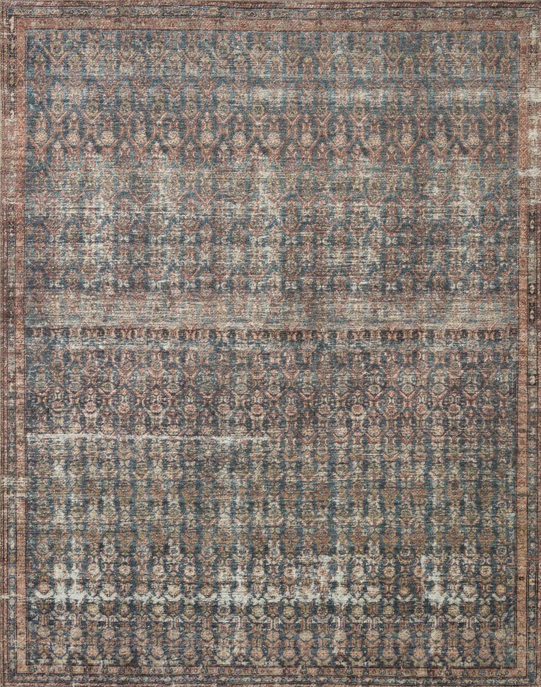 5x7 ocean & brick Loloi rug 🌺
