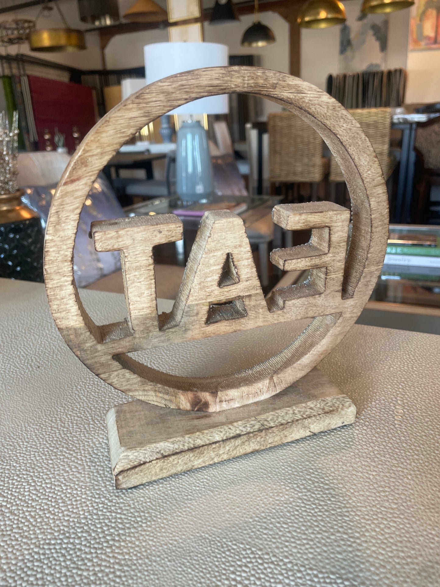 Sparkly EAT wood sign ✨