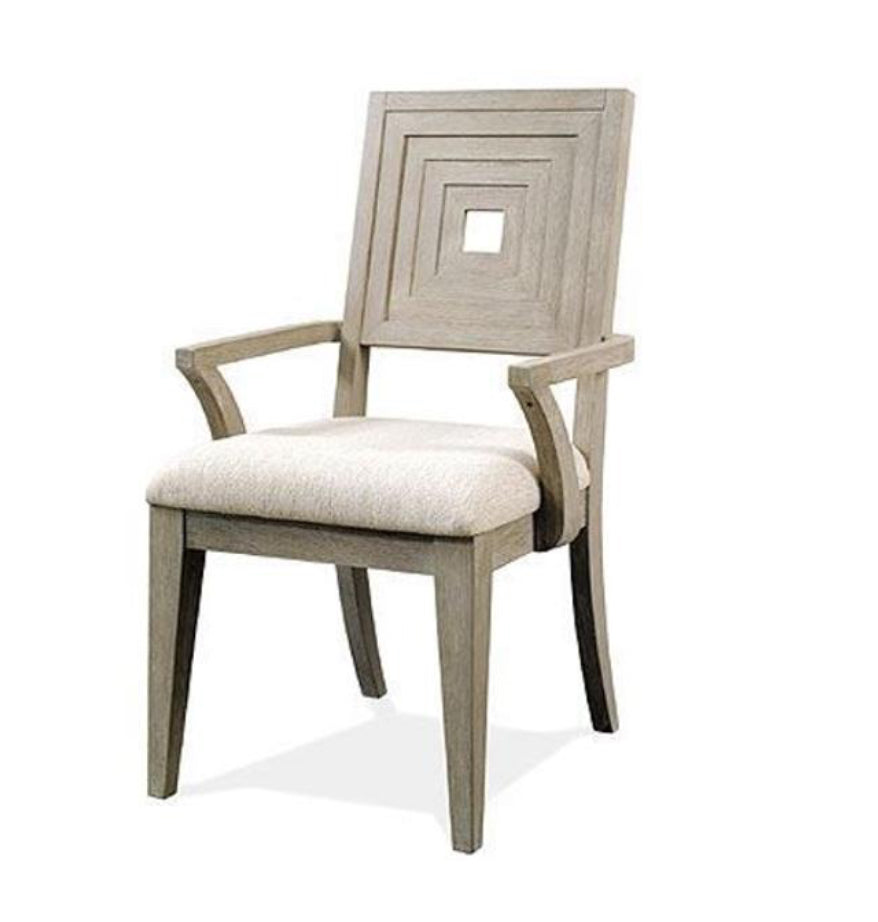 Modern taupe dining chair w/ linen seat 🕊️