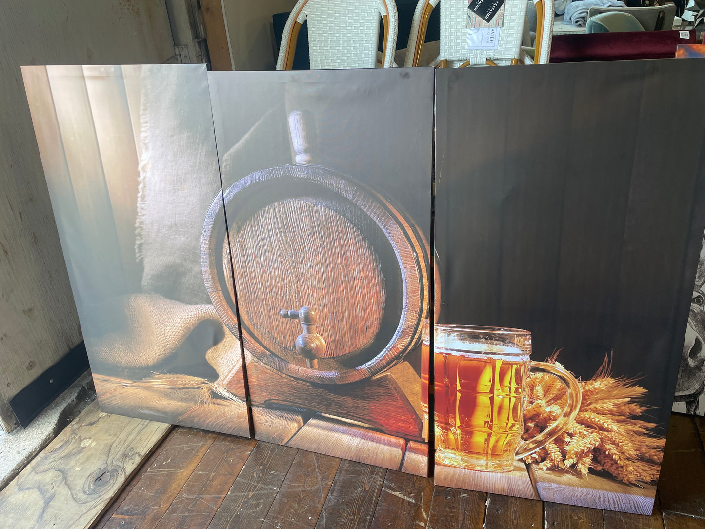 40x60 triptych bar canvas 🍺