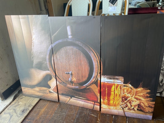 40x60 triptych bar canvas 🍺