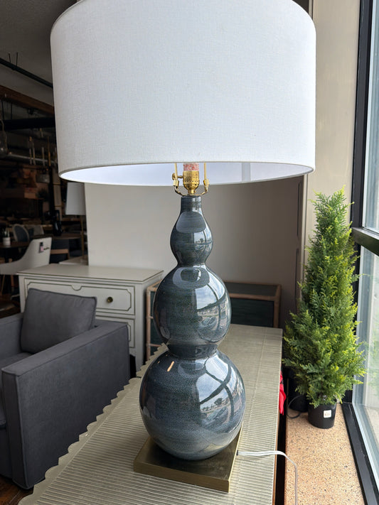 Steel blue gourd shape table lamp ⚜️