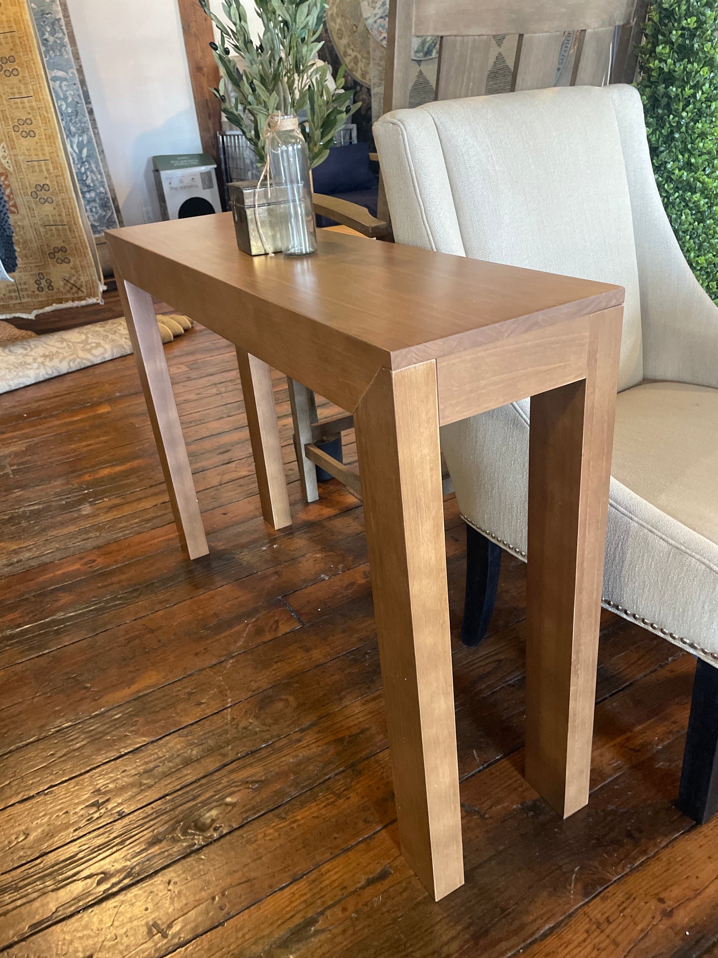 Pecan wood 46” console table 🥜