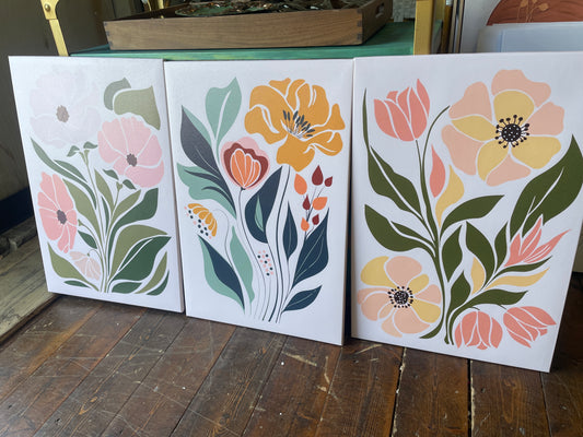 16x24 colorful flower canvas 🌼