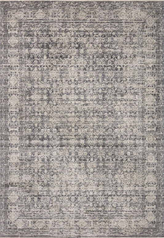 8x10 charcoal & beige Loloi rug 🤍