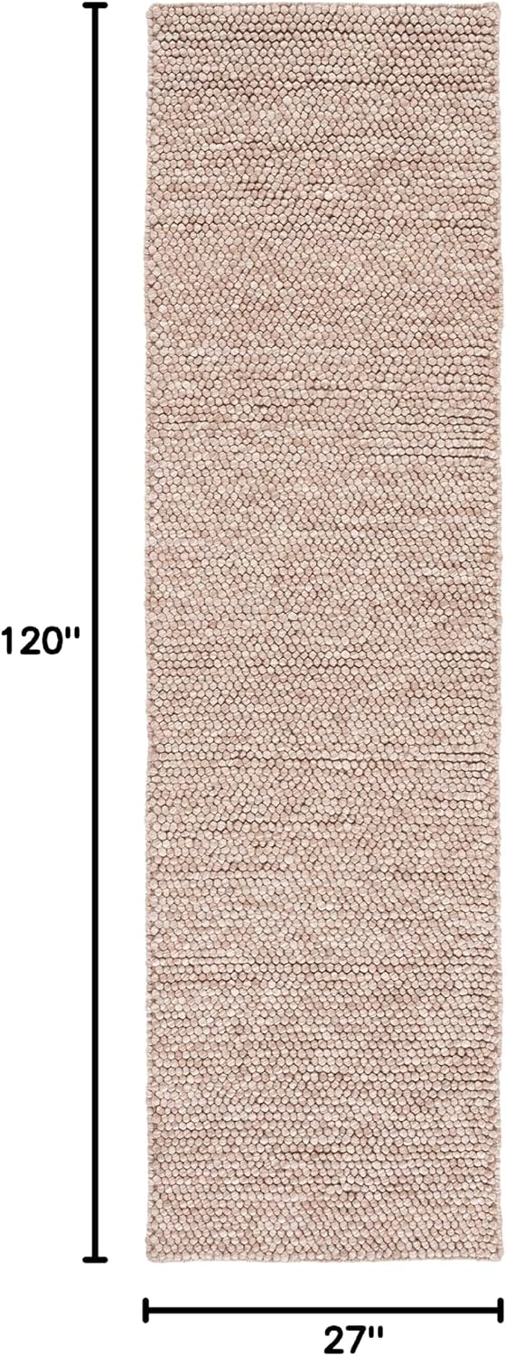 Safavieh brown wool 2'3" x 10' runner rug