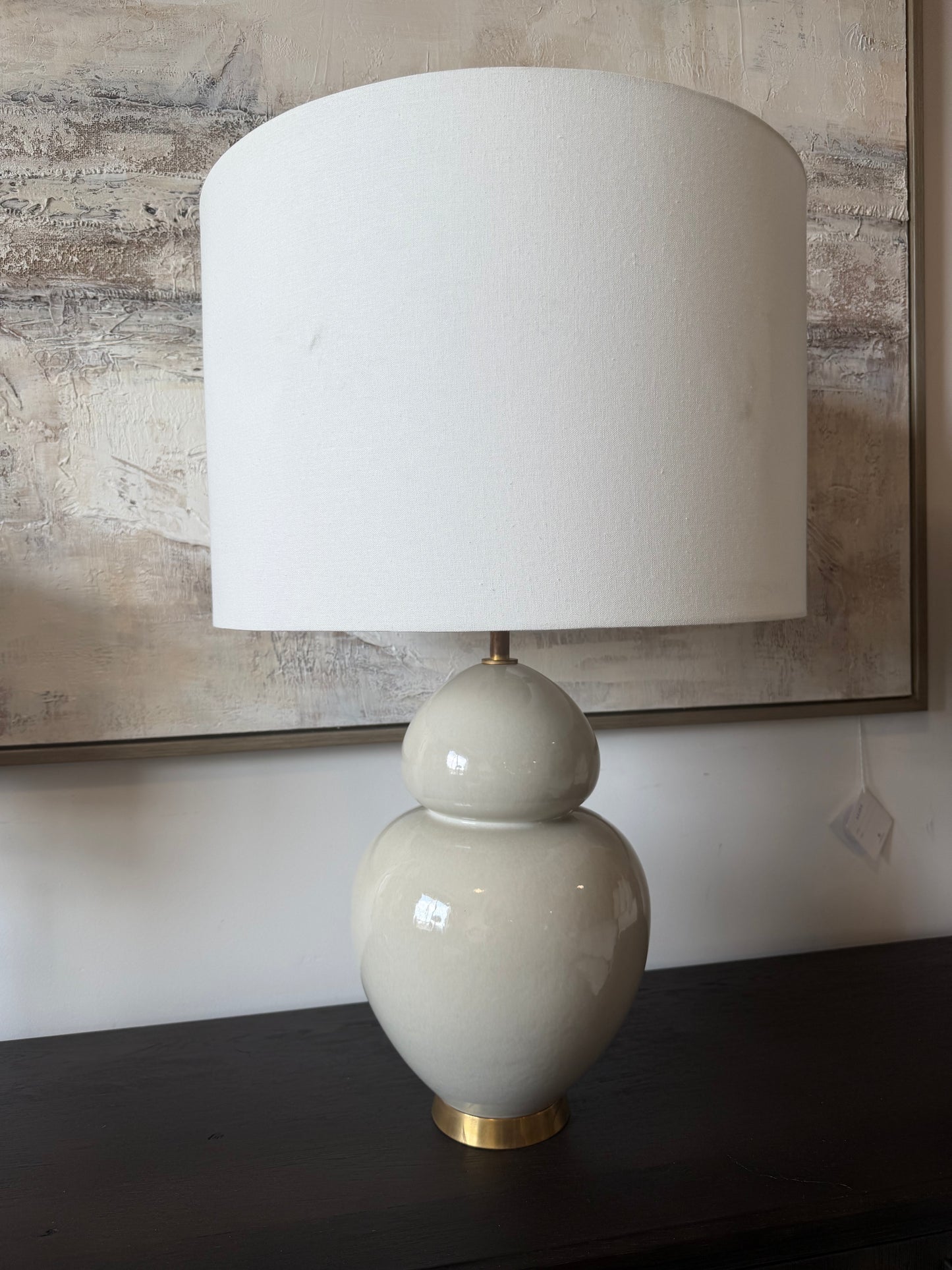 Double gourd ceramic glazed designer lamp 🐚