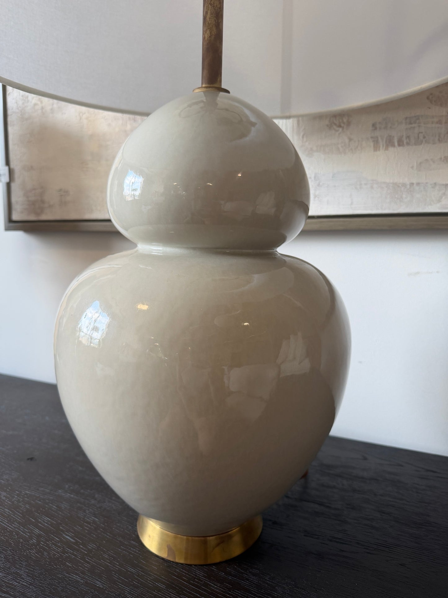 Double gourd ceramic glazed designer lamp 🐚