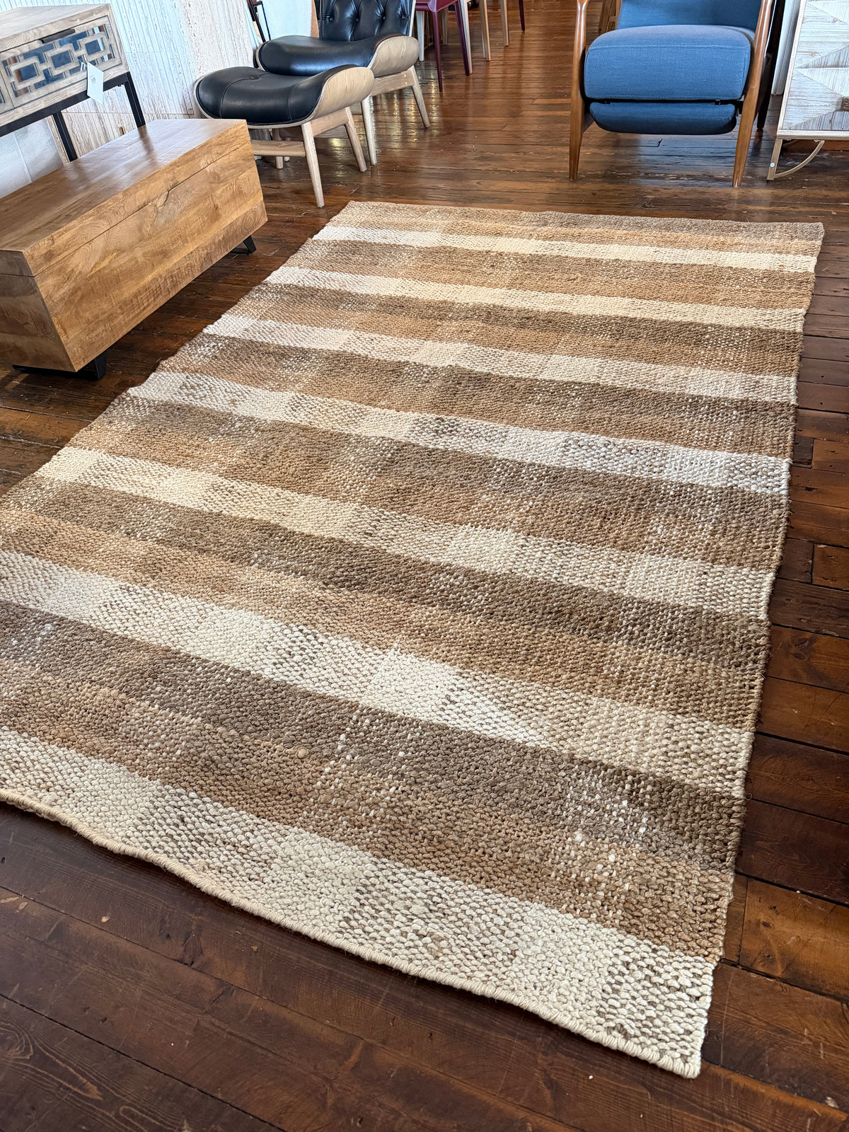 6x9 Crate & Barrel ivory jute rug ☀️