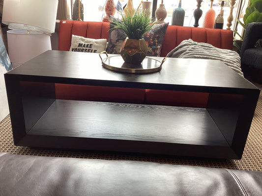 Modern 48” black coffee table ☕
