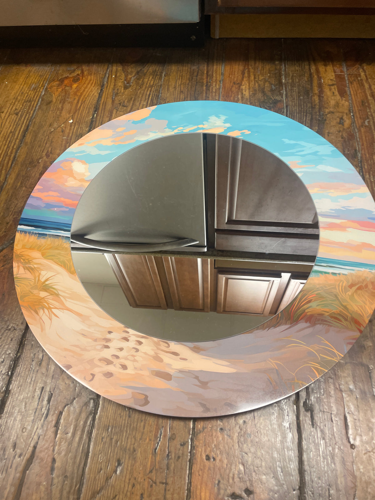 Round coastal wall mirror set 🏖