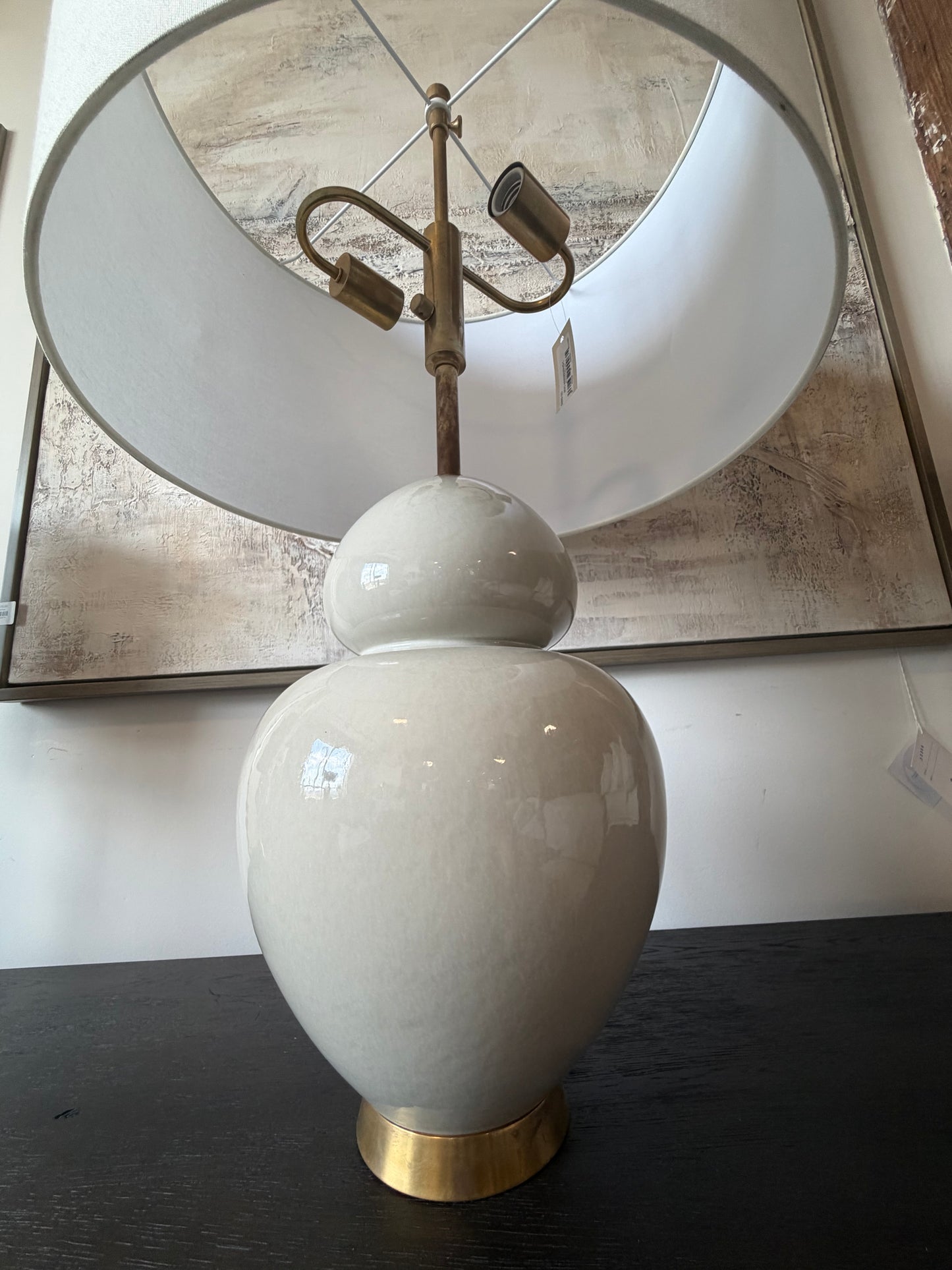 Double gourd ceramic glazed designer lamp 🐚