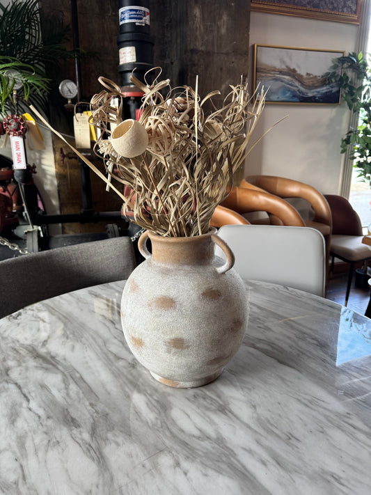 Ceramic jug vase w/ dried flowers 🪴