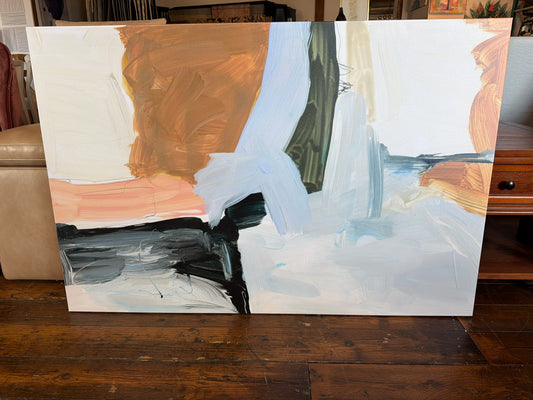 Colorful 30x42 brushstrokes canvas 🖌️