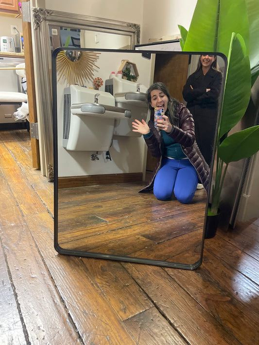 Black framed 24x32 mirror 🖤