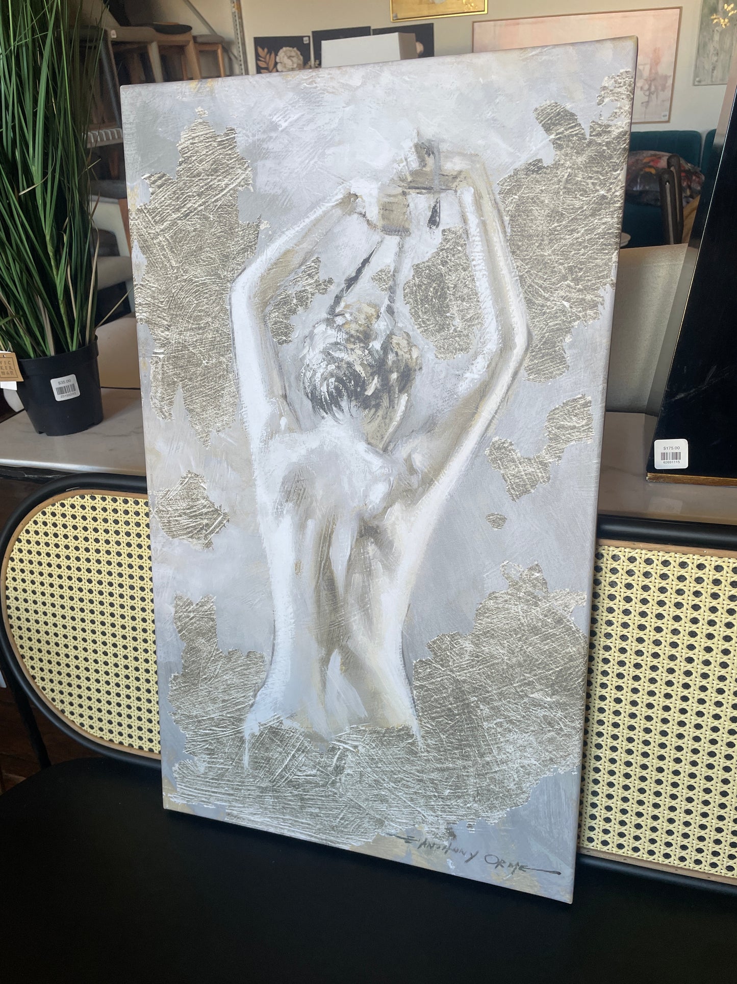 Modern abstract intimate feminine canvas ✨