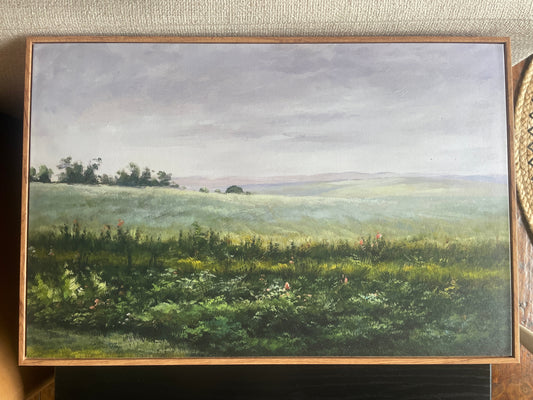 Framed green landscape art 🌱