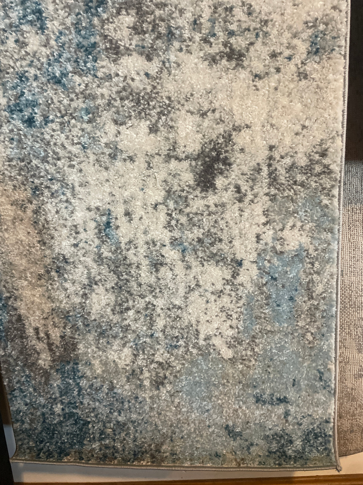 2x13 abstract blue & grey runner 🦋
