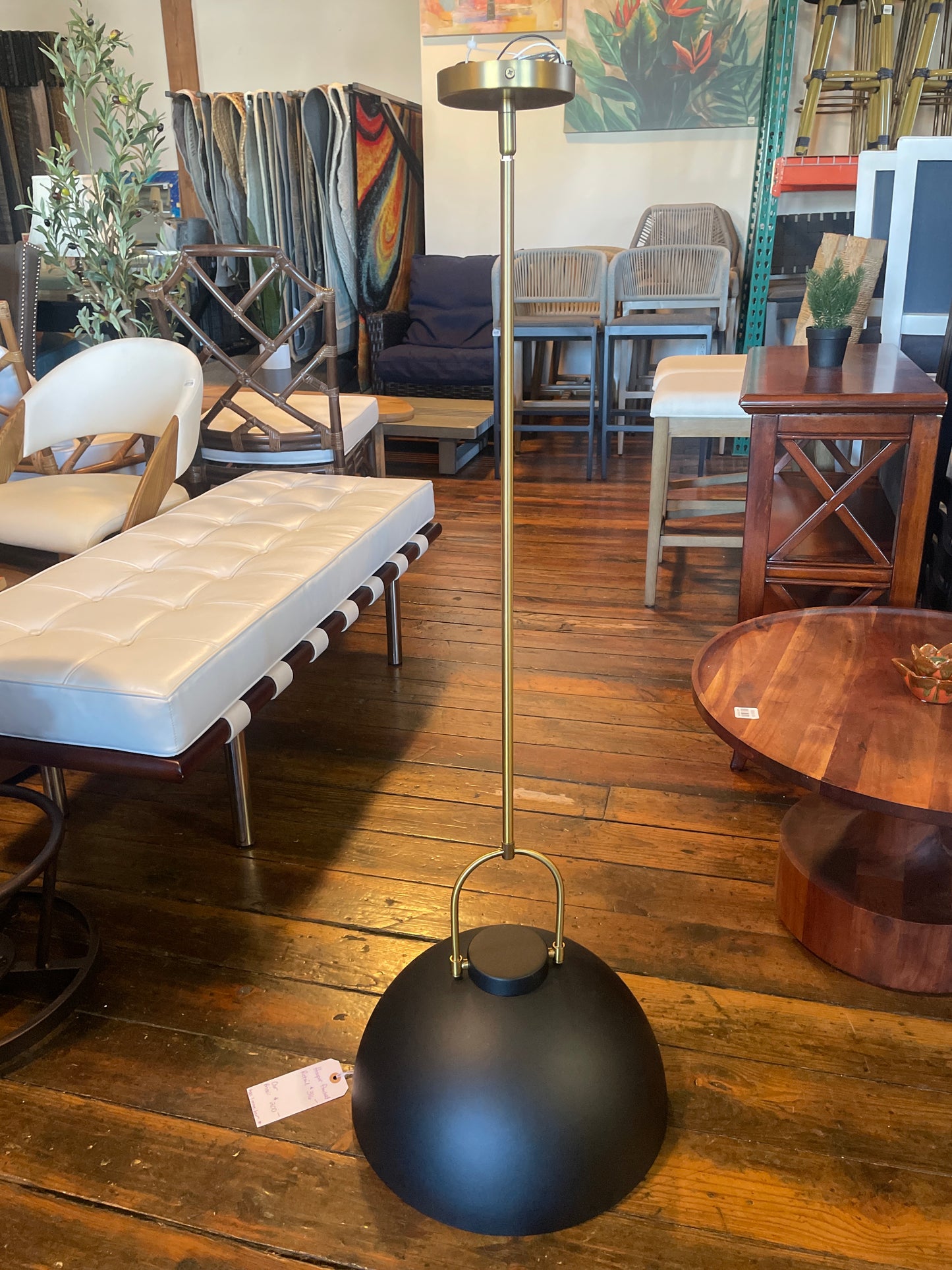 Black & gold pendant light 🖤