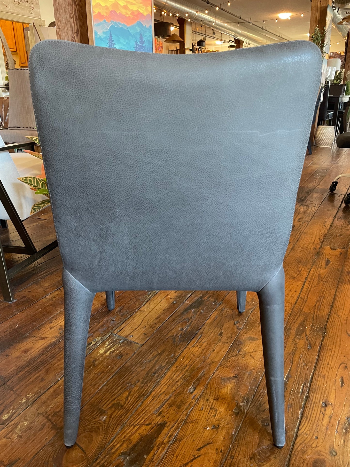 Four Hands graphite top-grain leather accent or desk chair 🩶