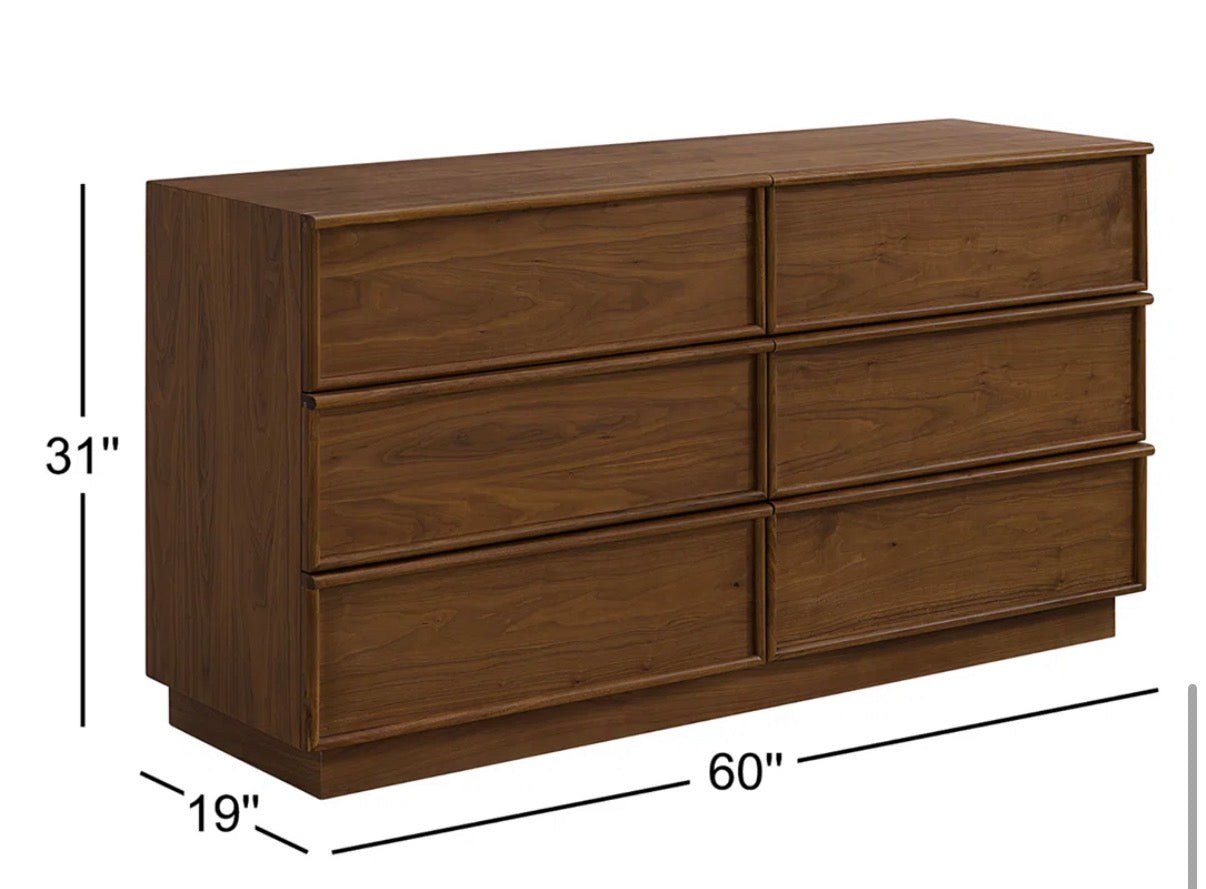 60” walnut MCM dresser 🤎