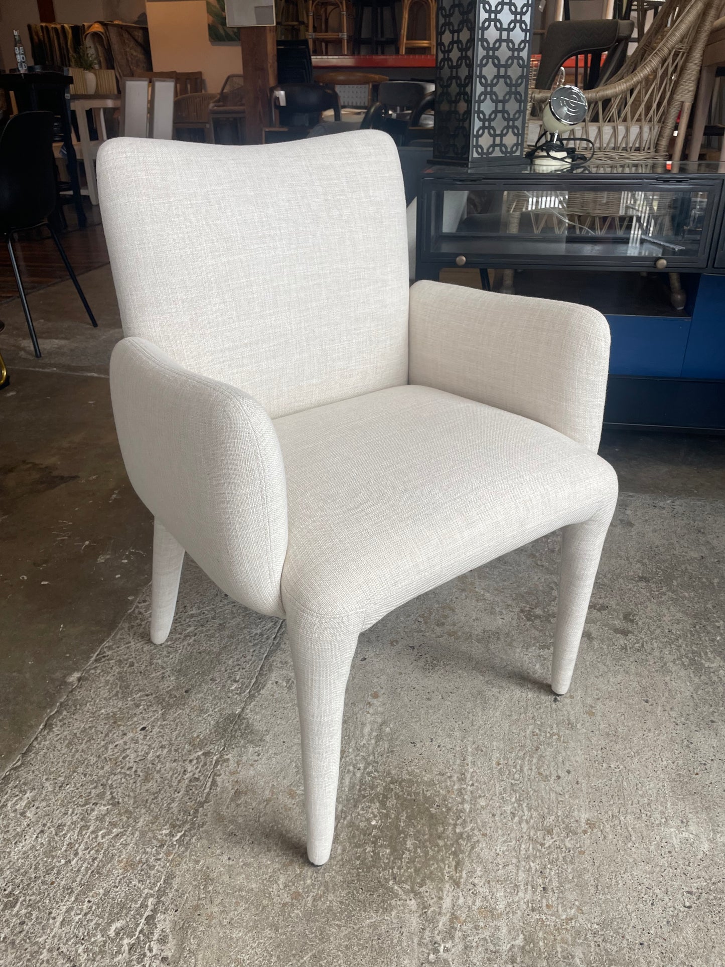 Four Hands linen dining chair 🦢