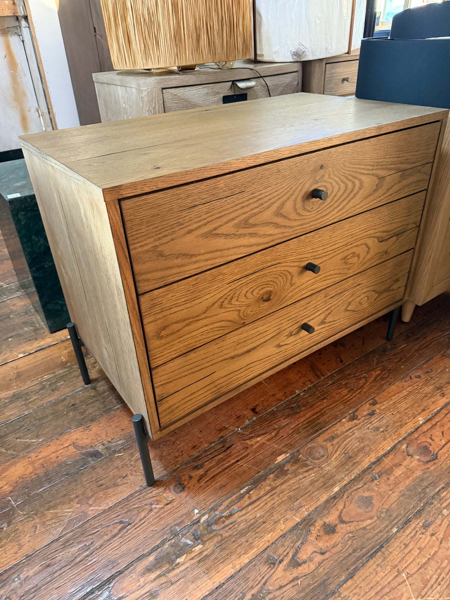 Modern Four Hands amber oak nightstand 🪵