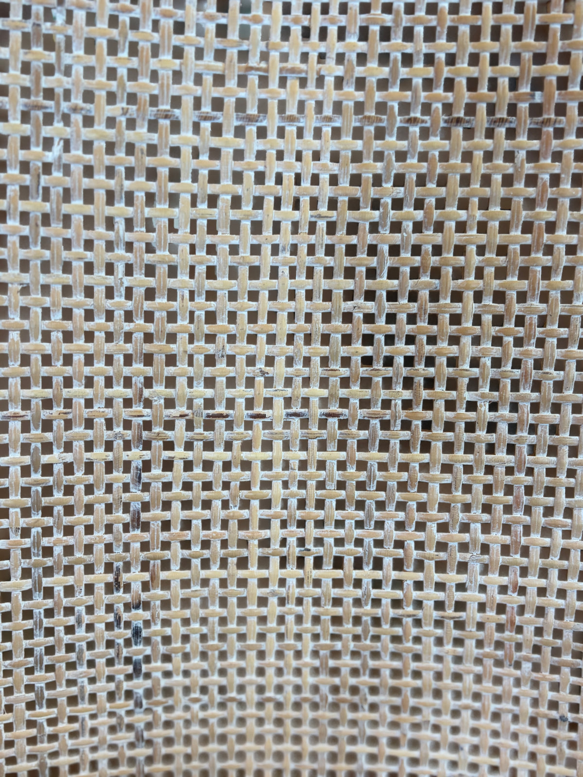 Natural Woven Cane Back Armchair with Cream Cushion 🌞