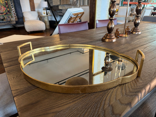 Gold decorative tray 27'' x 5'' x 18'' 💫
