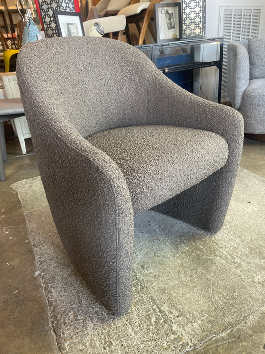 Four Hands Knoll clay brown boucle modern accent chair 🪶