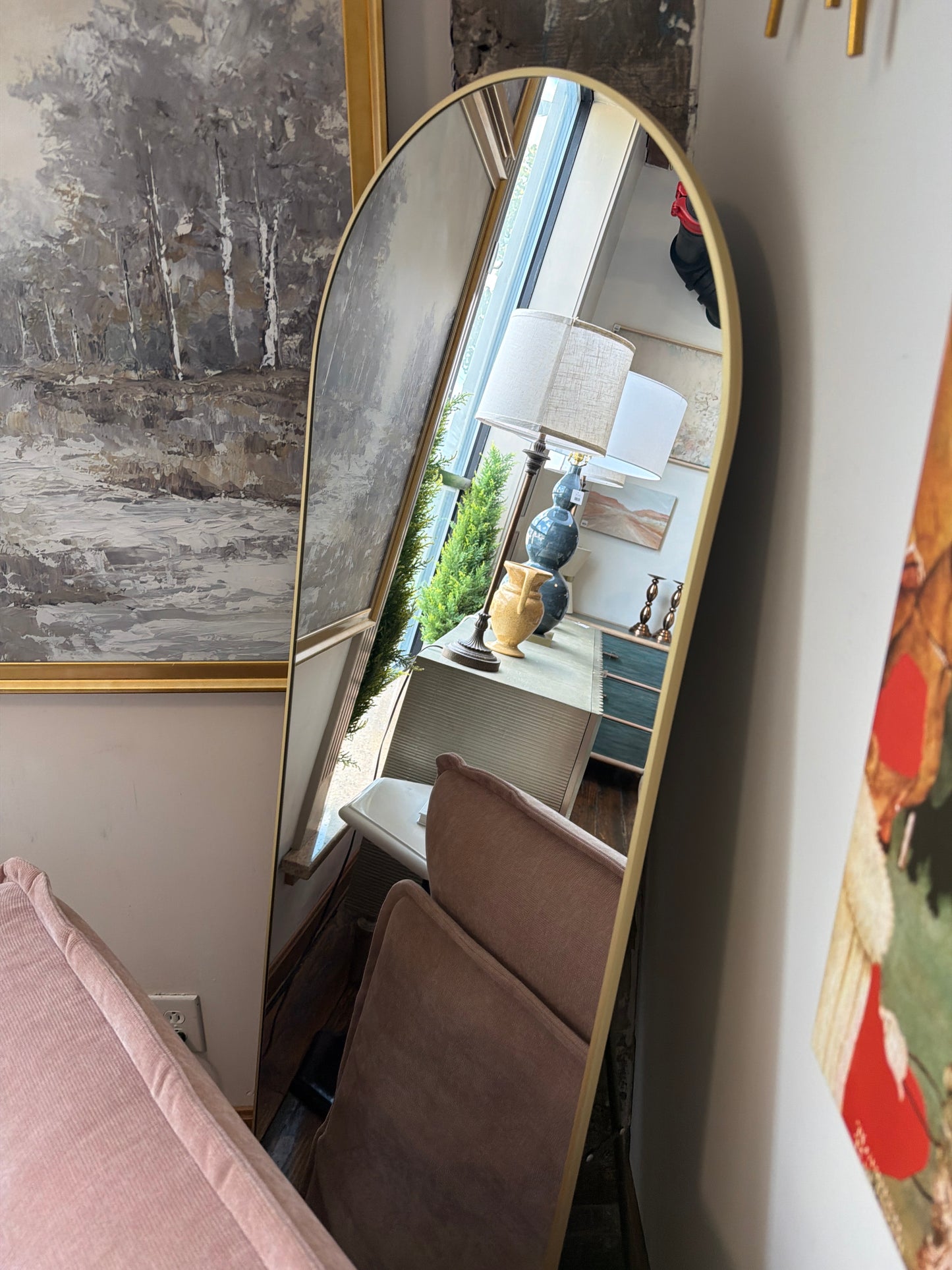 20x60 full length gold floor mirror 🪞