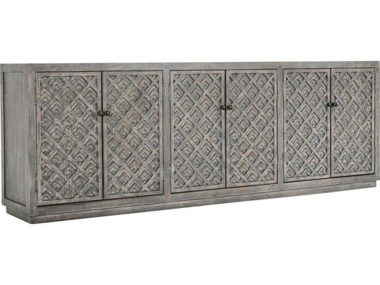 Antique blue reclaimed pine 6-door sideboard