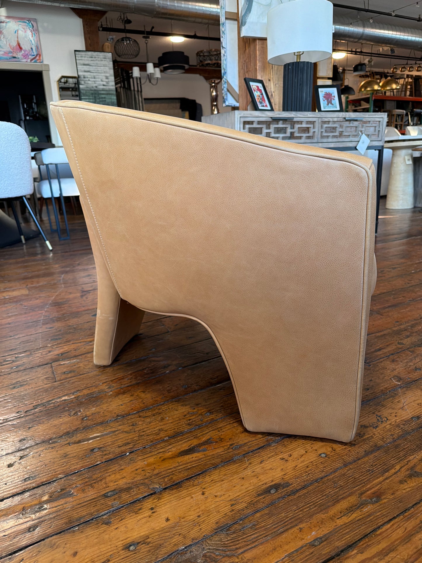 Four Hands genuine butterscotch leather armchair ☕️