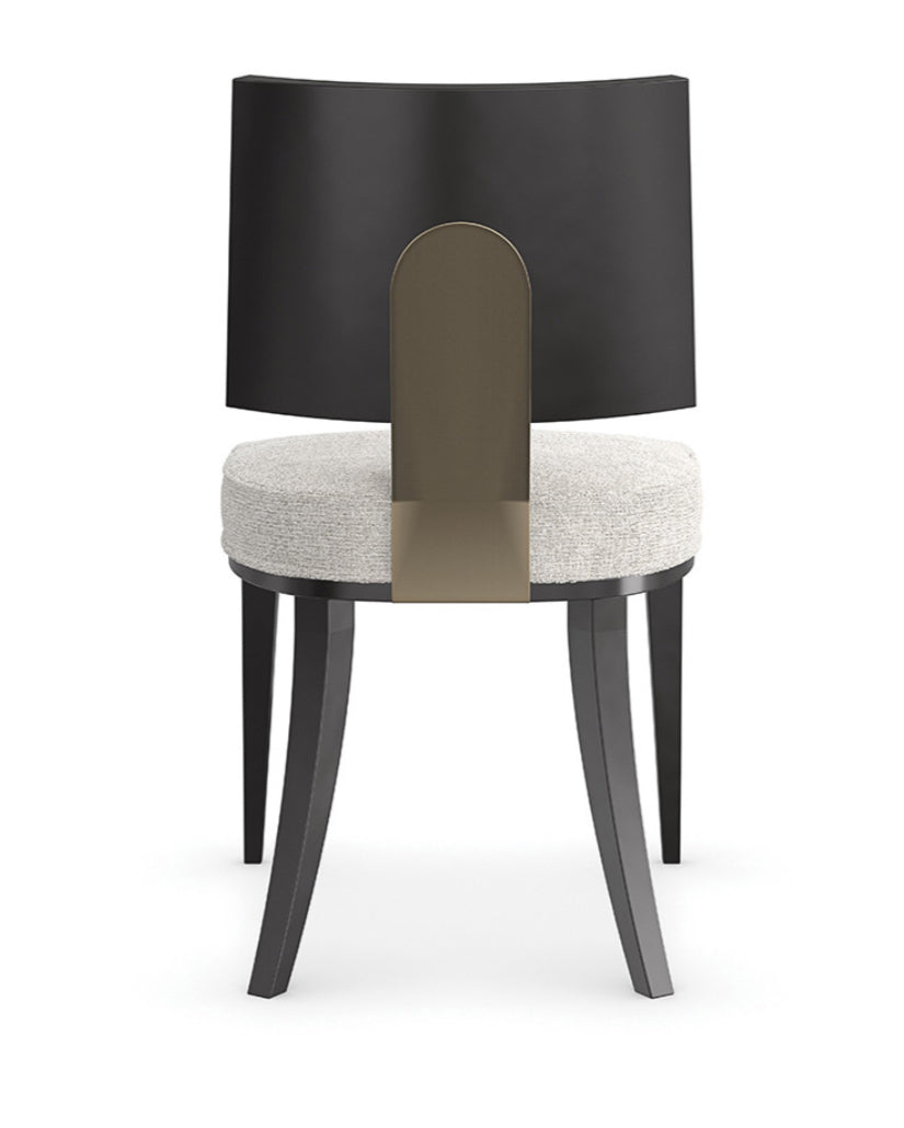 Modern black & gold dining chair ✨