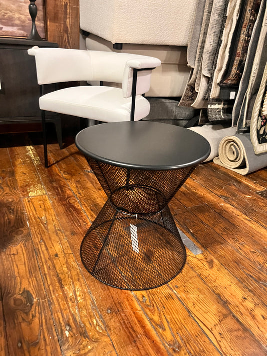 Lightweight black hourglass end table🌻