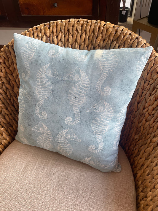 Blue seahorse pillow 🌊