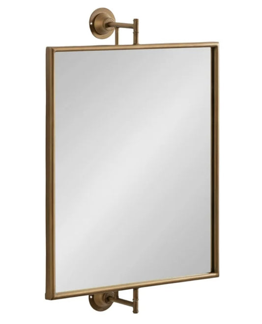 Gold rectangle 20x31 adjustable pivot mirror 🖤