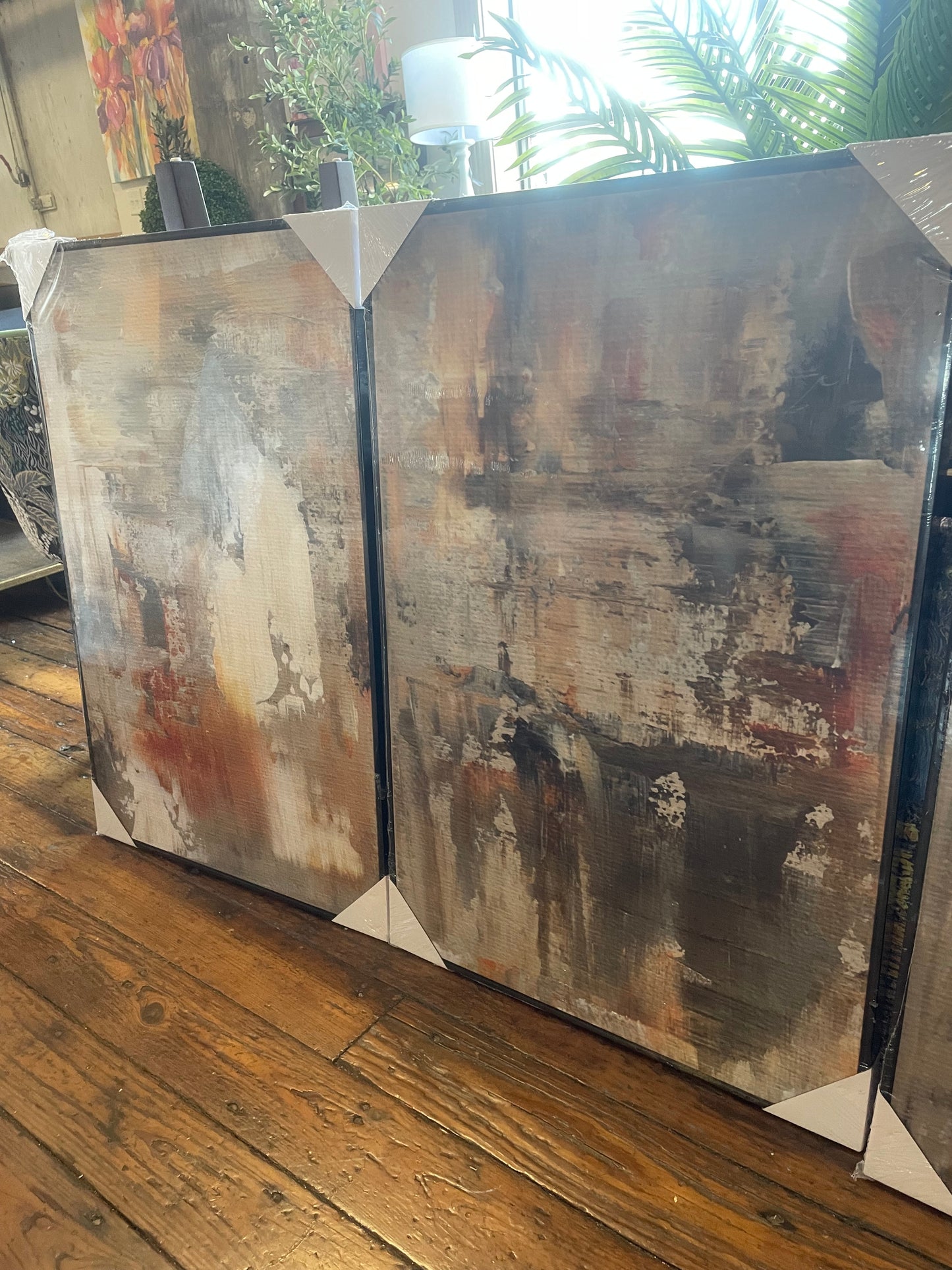 3 piece modern abstract art ❤️