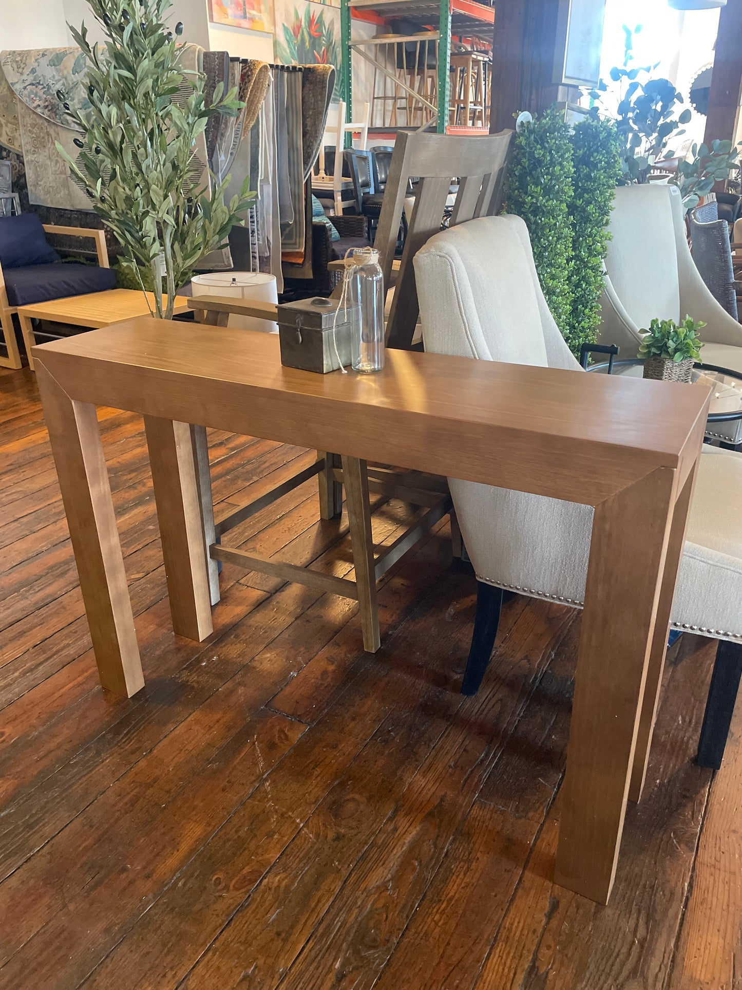 Pecan wood 46” console table 🥜