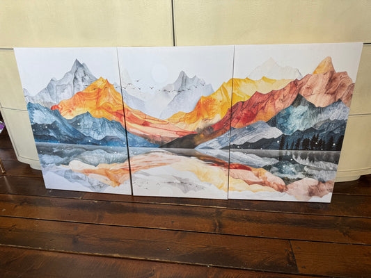16x24 colorful mountain range canvas prints ⛰️