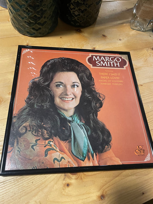 Framed 12x12 Margo Smith record 🎤