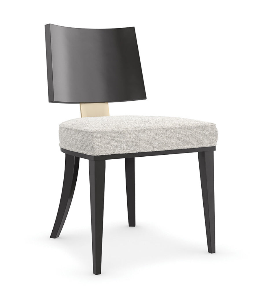 Modern black & gold dining chair ✨