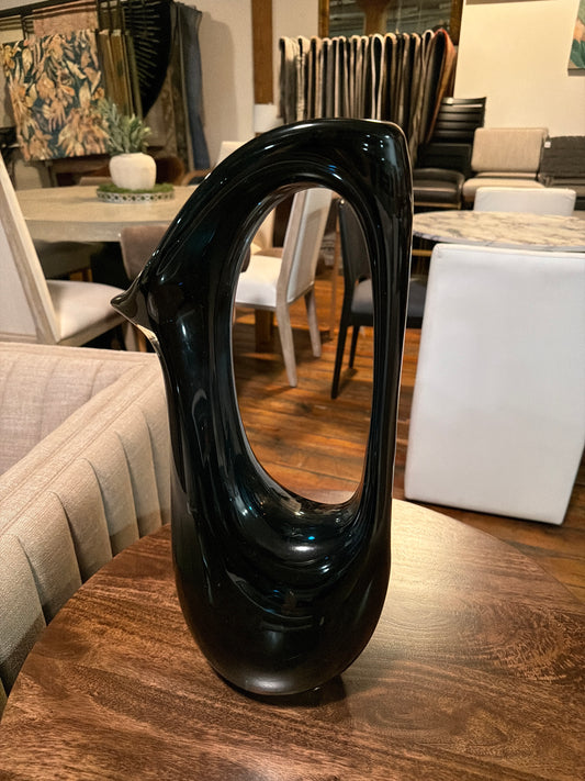 20” dark blue glass vase 🗻