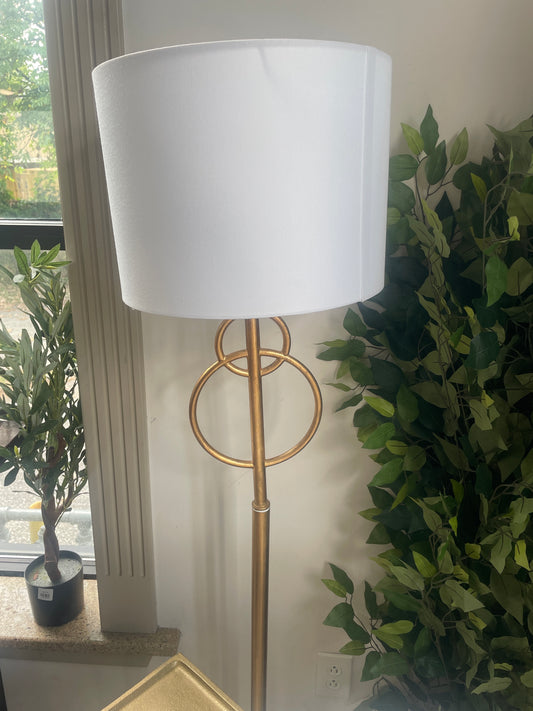 Modern gold leaf 5ft floor lamp ✨