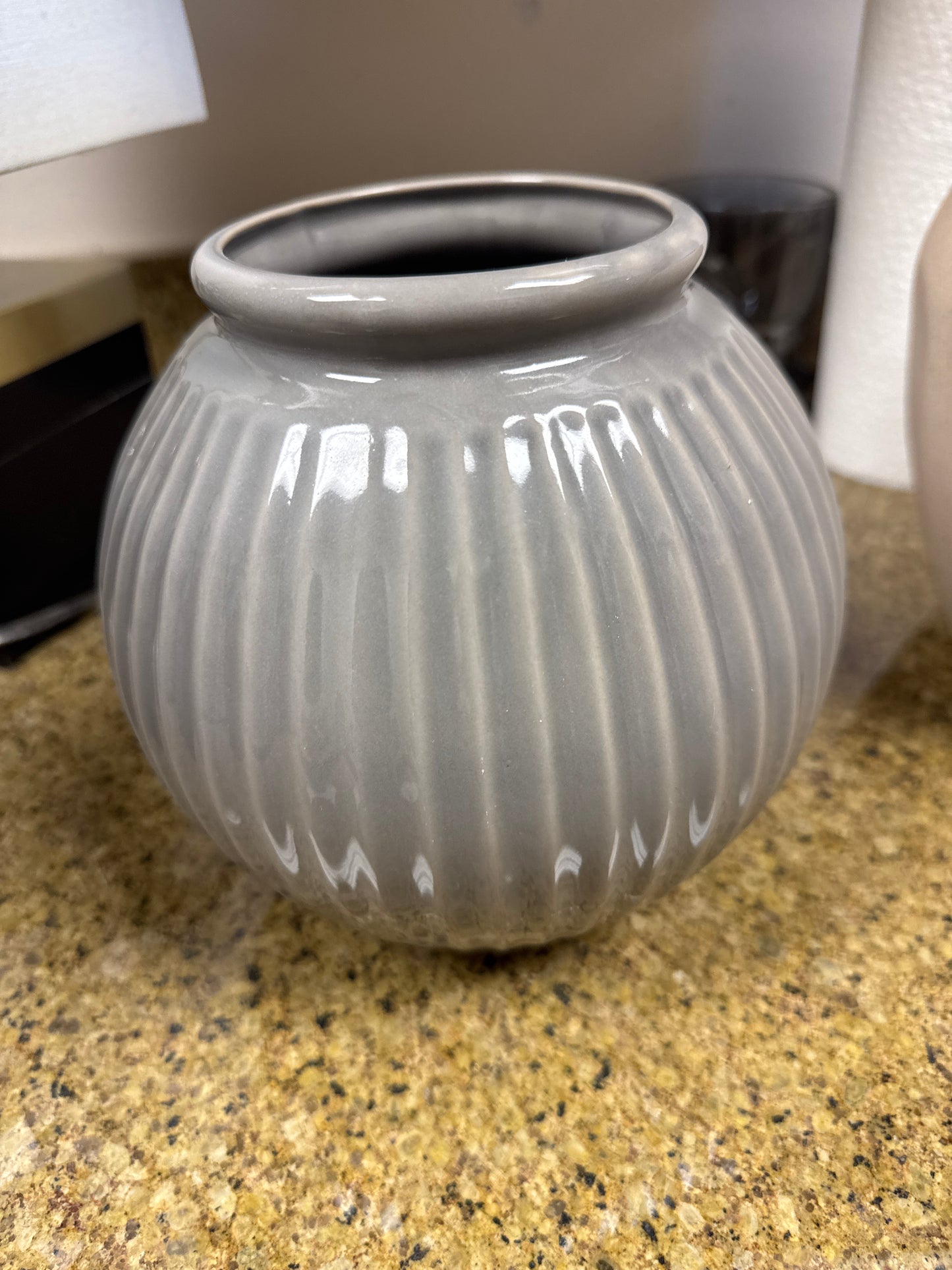 Grey, ceramic vase 🩶
