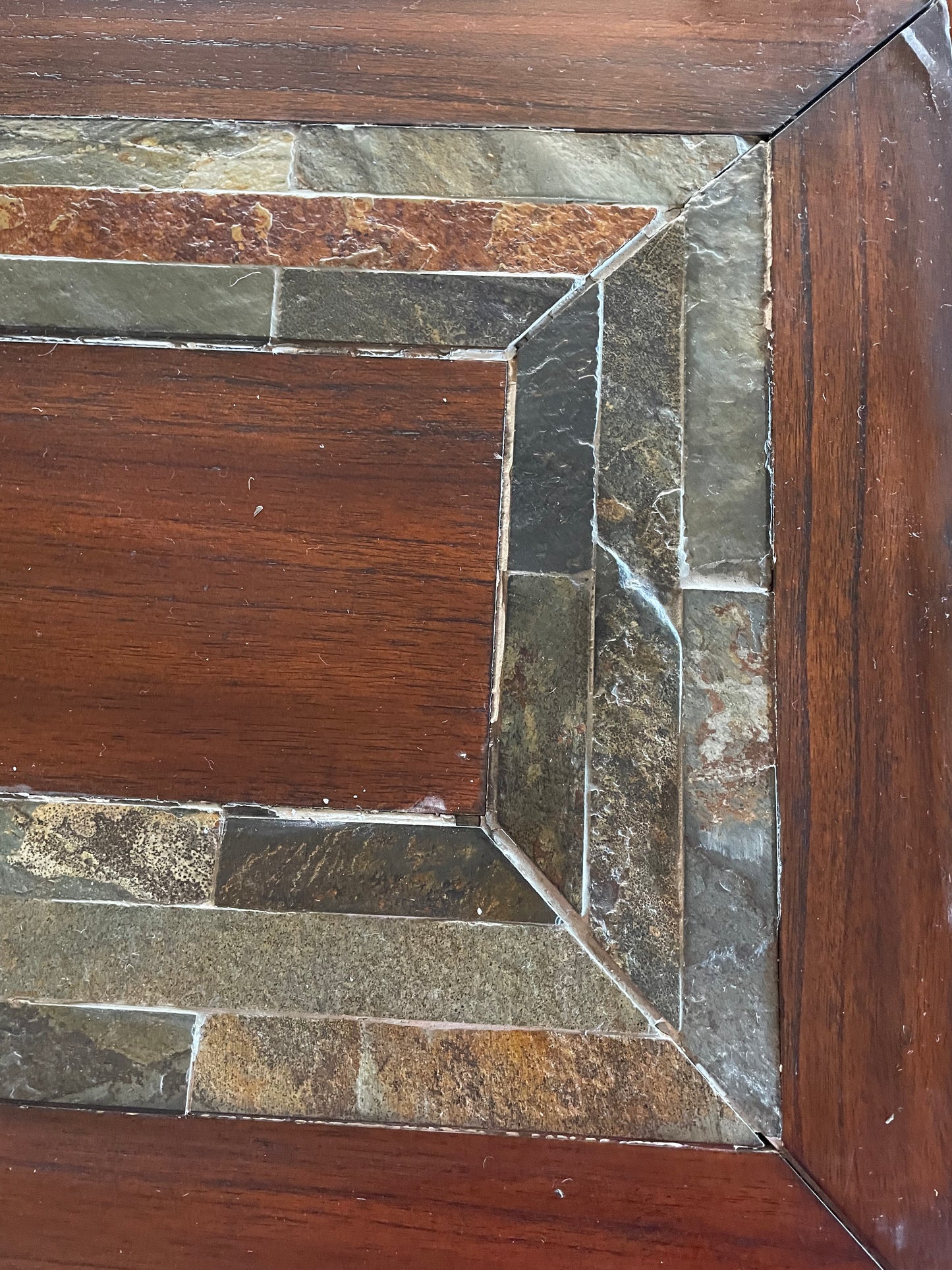 Brown wood 56'' console table 🤎