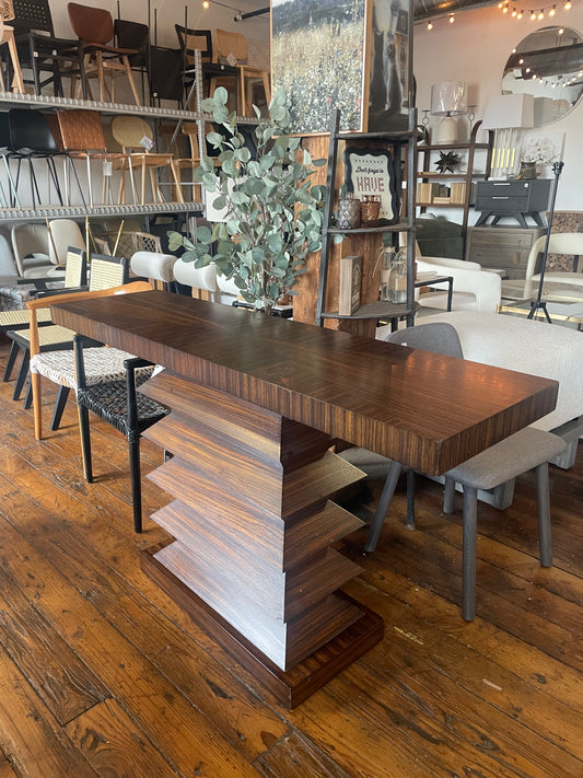Global Views zig zag wood console ☕️